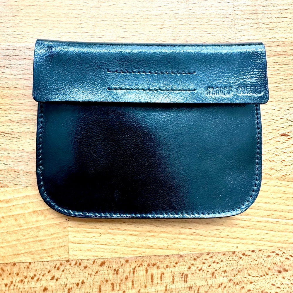 Miu Miu Card Holder Wallet With Belt Loop - image 1